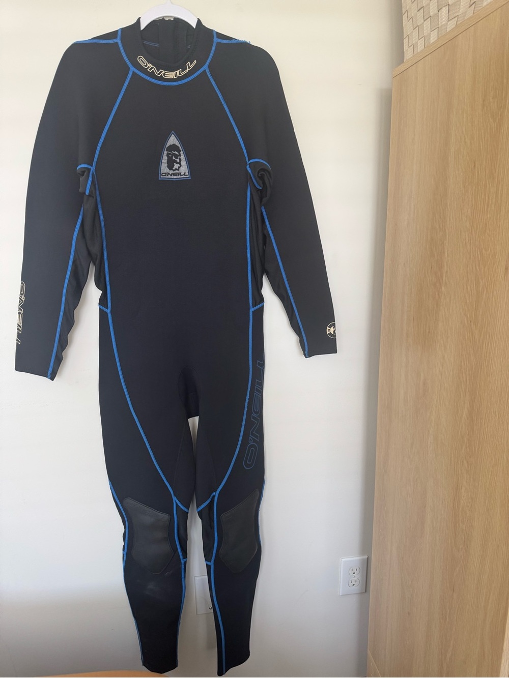 O'Neill Black & Blue Full Wetsuit Scuba Diving Sz XL